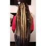 2 Feed in Braids with hair