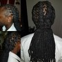 Loc Re-twist w/2strand twist  (Longer than shoulder length)