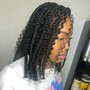 Quick weave with leave out