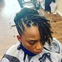 Shoulder length /wash/ retwist /no style