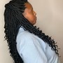 Box Braids- Med lower back length