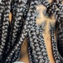 Medium knotless braids