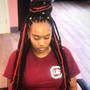 Faux locs mid back