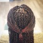 Medium knotless goddess braids