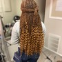 Medium feed in braids