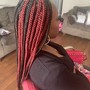 Small knotless box braids