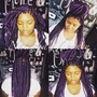 Triangle Parts for knotless box braids