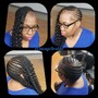 Natural Hair Knotless Braids