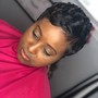 Natural Style Treatment Sew-in or Braids (Blowout)