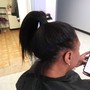 Feed in ponytail (medium)