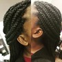 Curled braided ends Add-On