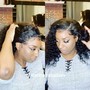 Quick Weave Leave out natural hair