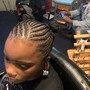 Kids natural hair Braided