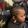 Kid braided 2ponytails