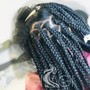 Small Knotless Box Braids