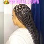 Large Knotless Braids