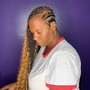 Small 2 layers cornrows