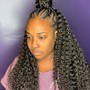 Half up/ Half down Braids