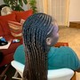 Small feed in braids