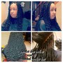 Crochet braids and faux locs