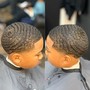 Men's Braids/Locs Taper and Shave(No Beard)