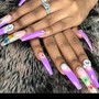 Full set acrylic nails