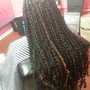 Med knotless waist length (curly ends)