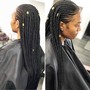 2 Feed in Braids with hair