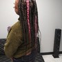 Small Box Braids (mid back)