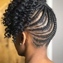 Braided Updo with Hair Added