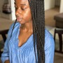 Small Bohemian Knotless Braids