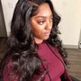 Sewin w/closure touchup/tightening