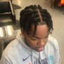 Feed in braids w/ sew in back