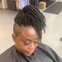 Feed in braids w/ sew in back