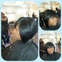 Shampoo and style with spot relaxer