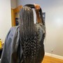 Feed In Braids w/ small braids between