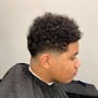 Men's basic Haircut-Taper-Fade no face or beard trim