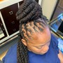 Retwist Medium/Large Locs BASIC STYLE ONLY (NO TWO STRAND TWIST/ UPDOS IS NOT A BASIC STYLE) MUST ADD STYLE BELOW