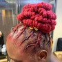 ALL Up Do Styles - Mohawk, Flower Petals, Etc ( Mid Back Locs Length and ABOVE)