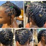 Two Strand Twist/ Rope Twist/  Single Plaits (Shoulder to Mid Back Length)