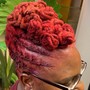 ALL Up Do Styles - Mohawk, Flower Petals, Etc ( Mid Back Locs Length and ABOVE)