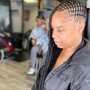 Medium Knotless braids