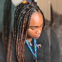 Medium Box Braids w/Cornrows in front (Mid Back)