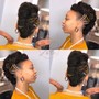 Natural Updo/twist/ Style