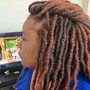 crochet braids (pre braid, twist, or locs only)