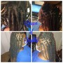 Micro locs (mid back )