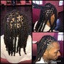 Retwist Long Locs with 6-8 braids