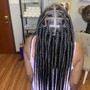 Medium box braids long