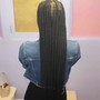 Small knotless box braids