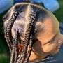 Small boho knotless braids